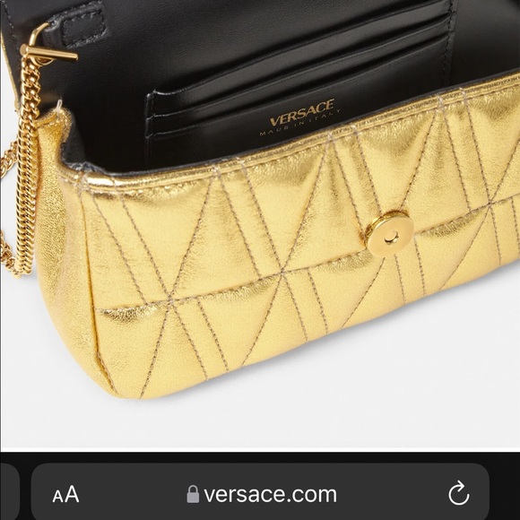 Authentic VIRTUS QUILTED NAPPA LEATHER POUCH - Picture 3 of 7